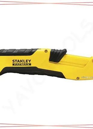 Нож безопасный stanley fatmax со сменным выдвижным лезвием и 4 запасными лезвиями для работы и ремонта sku_fmht10365-0