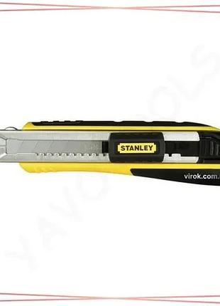 Нож stanley fatmax cartridge с выдвижным лезвием 18мм длина 180мм для резки бумаги и картона sku_0-10-481