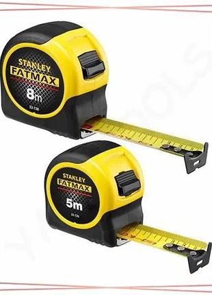 Набор рулеток stanley fatmax blade armor 5м 8м 32мм 2 шт измерительный инструмент для строительства sku_fmht31725-0