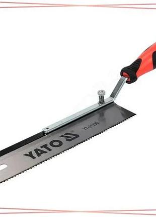 Ножівка з переставним руків'ям yato l=410/250х60мм 12 зубів 0.6мм для деревини та металу sku_yt-31290