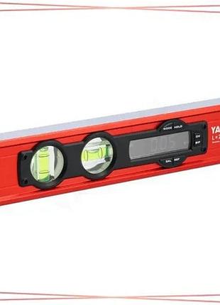 Електронний рівень yato 268 мм магнітний з led-дисплеєм для монтажних робіт точний вимірювальний інстр sku_yt-30396