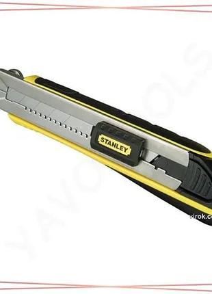 Нож stanley fatmax с выдвижным лезвием 25 мм длина 205 мм 4 запасных лезвия инструмент для резки sku_0-10-486