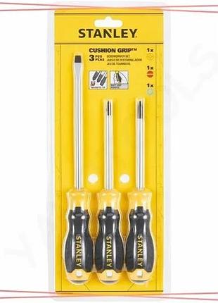 Набір викруток stanley cushion grip 4 шт професійні з м'якими ручками для ремонту та монтажу sku_stht16168-0