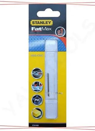 Свердло універсальне швидкісне stanley ø1 мм для металу дерева пластику універсальний інструмент sku_sta51003-qz