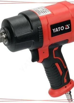 Гайковерт ударний пневматичний yato 1/2" 1560 нм 184 л/хв для промисловості механічних майстерень авто sku_yt-09545