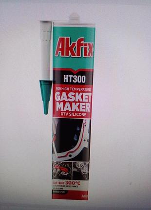 Термостийкий силиконный герметик akfix ht 300 чор6ий
