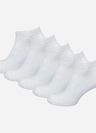 Набор носков женских коротких лана delicate silk 36-40 5 пар белый