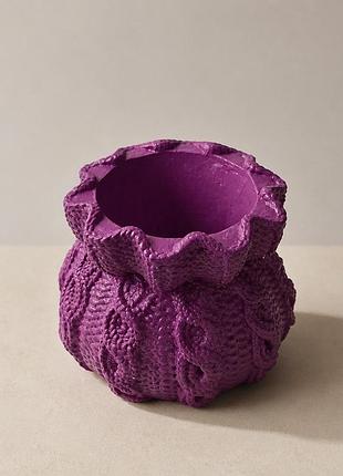 Гіпсовий мішечок для свічок — декоративна форма для заливання та handmade