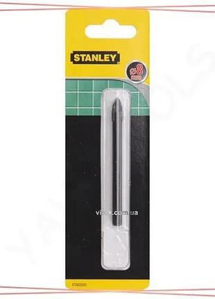 Свердло по кераміці та склу stanley 8 мм перове циліндричне для плитки та скла 58 мм sku_sta53242-qz