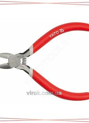 Бокорізи yato для нарізки кабелю 100 мм 60crv з ручкою пвх інструмент для різання кабелю 1.8 мм sku_yt-1953