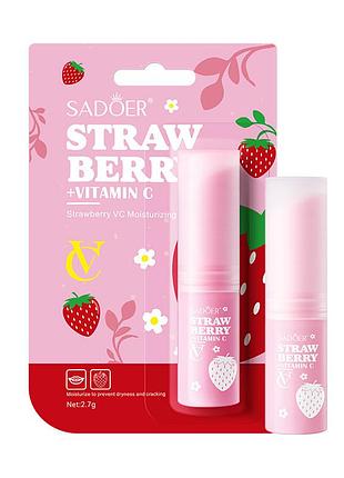 Увлажняющий бальзам для губ sadoer strawberry + vitamin c, 2,7 г