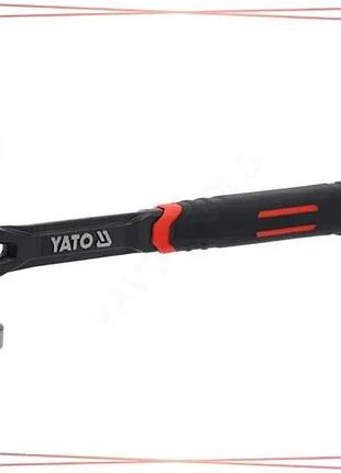 Молоток yato 500 г монолитный с цвяходером для строительства и ремонта столярный инструмент sku_yt-45741