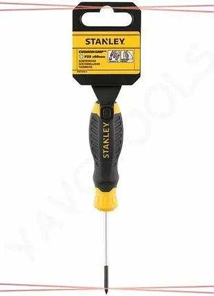 Викрутка хрестова stanley cushion grip pz0 60мм для ремонту та монтажу інструмент для викручування sku_stht16161-0