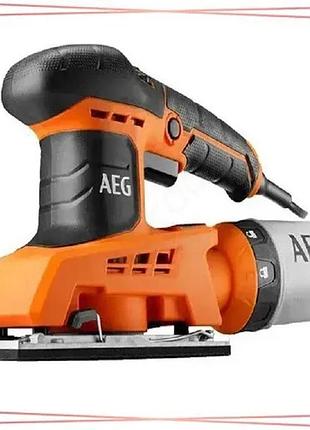 Вібраційна шліфмашина aeg 250 вт платформа 90 x 187 мм частота коливань 6000-12000 кол/хв для дерева т sku_fs250