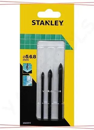 Набор сверл по керамической плитке stanley 3 шт ø5-8 мм сверла для плитки инструменты для ремонта sku_sta53312-qz