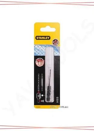 Свердло по металлу stanley super-lock hss ø1,5 x 62/22 мм хвостик hex 1/4 инструмент для сверления sku_sta50003-xj