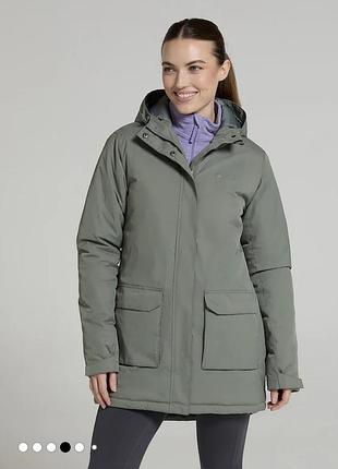 Водостойкая стеганая куртка-парка mountain warehouse green ranger