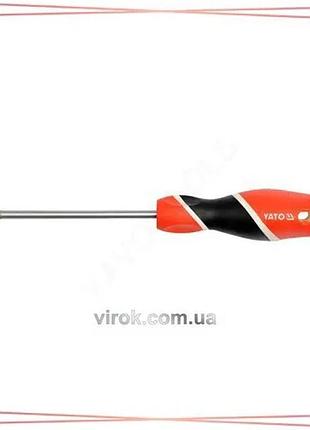 Викрутка крестовая yato pozidriv pz2 100 мм инструмент для сборки мебели и ремонта sku_yt-25942