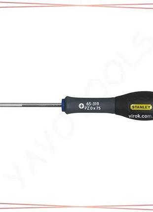 Викрутка крестовая stanley fatmax pozidriv pz0 75 мм инструмент для сборки и ремонта sku_0-65-319