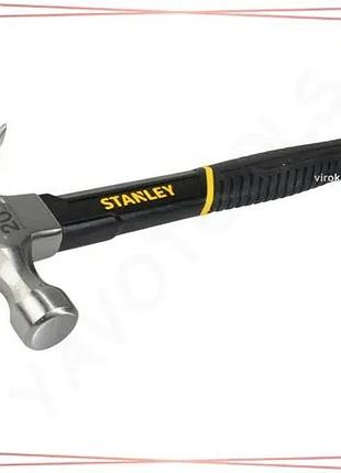 Молоток столярний stanley fiberglass 570 г зі скловолоконною ручкою для роботи з деревом інструмент дл sku_stht0-51310