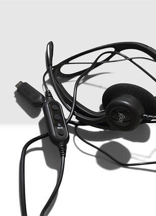 Навушники logitech pc 960 stereo headset usb (981-000100)
