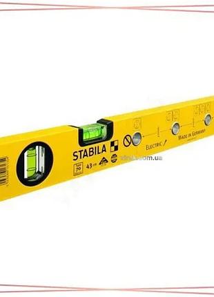 Уровень stabila type 70 electric 120 см для электромонтажников 2 капсулы и ковпачки измерительный инст sku_16136