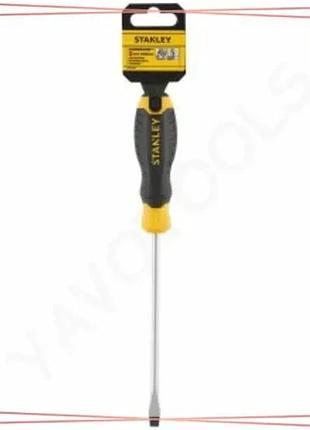 Плоская викрутка stanley cushion grip s/d flared 6.5x150мм инструмент для ремонта и сборки sku_stht16148-0
