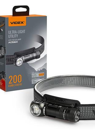 Портативный светодиодный фонарик videx vlf-a056h 200lm 5000k