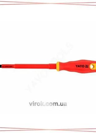 Изолированная крестовая викрутка yato ph3 150мм для работы с электрическими устройствами до 1000v sku_yt-2824