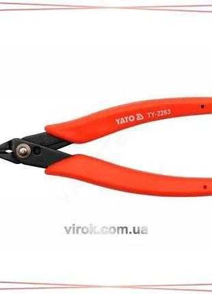 Бокорізи для електропровідників yato 130 мм різак для дроту зачистка кабелю сталь 65mn sku_yt-2263