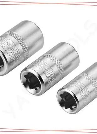 Набор торцевых головок stanley 1/4" 11 12 13 мм 3 шт инструменты для ремонта и обслуживания автомобиля sku_fmmt17092-0