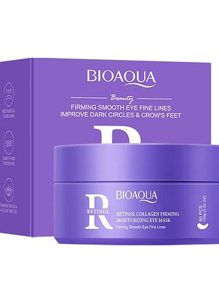 Гидрогелевые патчи для глаз с ретинолом bioaqua retinol collagen firming moisturizing eye mask, 80 шт