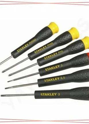 Набор отверток для точной механики stanley 6 шт прецизионные инструменты для сборки и ремонта sku_stht0-62632