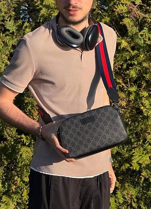 Сумка через плече gucci/сумка гучі/сумка крос боді gucci