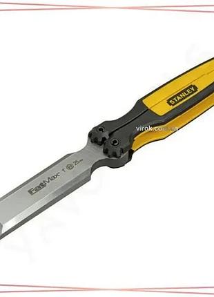 Стамеска професійна stanley fatmax 238 мм жало 25 мм для деревини та обробки матеріалів sku_fmht0-16145