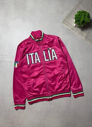 Олімпійка спортивна кофта жіноча italia big logo vintage hype y2k
