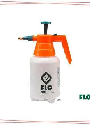 Оприскувач ручний flo 1 л для обприскування рослин латунна насадка з регулюванням струменя води sku_89507