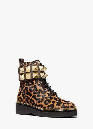 Женские ботинки haskell studded от michael kors из натуральной шерсти