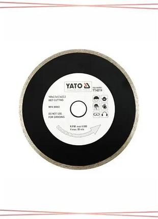 Алмазный диск yato 180x5,3x22,2 мм для мокрой резки строительный инструмент sku_yt-6014