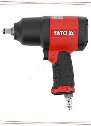 Пневматический ударный гайковерт yato 1/2" 1800nm 7400об/мин для механики и промышленности sku_yt-09546