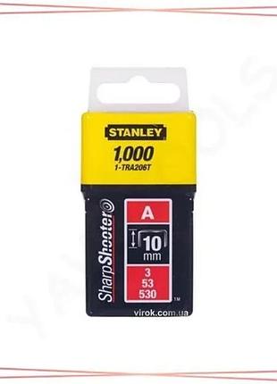 Скобы для степлера stanley тип а 10 мм 1000 шт скобы для канцелярии офисные скобы sku_1-tra206t