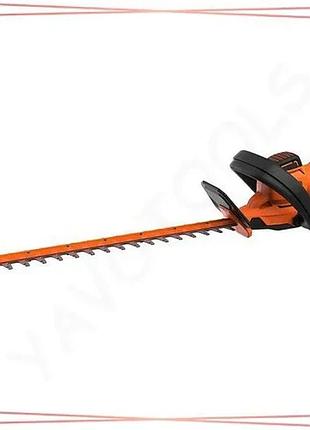 Электрический кусторез black+decker 650 вт длина ножа 60 см шаг зубца 25 мм для обрезки кустарников и sku_behts551-qs