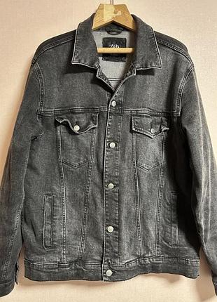 Zara denim jacket size xl 44 3