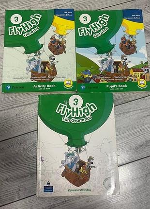 Комплект fly high ukraine 3 - pupil's book, workbook + grammar (оригінал)