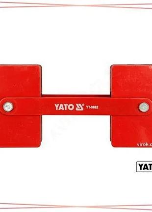 Струбцина магнитная для регулировки угла сварки yato 2 x 22,5 кг 85х65х22 мм инструмент для сварки sku_yt-0862