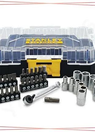 Набір торцевих головок stanley 1/4" 37 од набір інструментів для ремонту та обслуговування авто інстру sku_fmmt19101-0