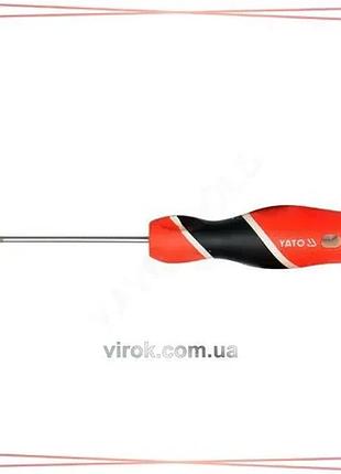 Хрестовая викрутка yato ph1 75 мм универсальная с магнітним лезом для монтажних робіт sku_yt-25923