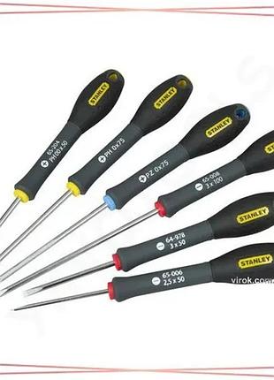Набор прецизионных отверток stanley fatmax sl ph pz 6 шт для точных работ инструмент для ремонта sku_0-65-492