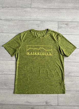 Мужская спортивная футболка кайккиелла kaikkialla kajoo outdoor size xl хл размер аутдор джерси в меланжевом зеленом цвете майка спорт оригинал