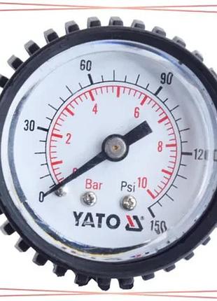 Манометр для пистолета накачивания шин yato yt-23701 измеритель давления в шинах пневматический инстру sku_zy2370124